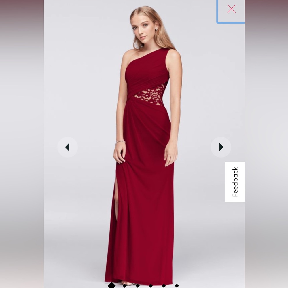 Red bridesmaid dress